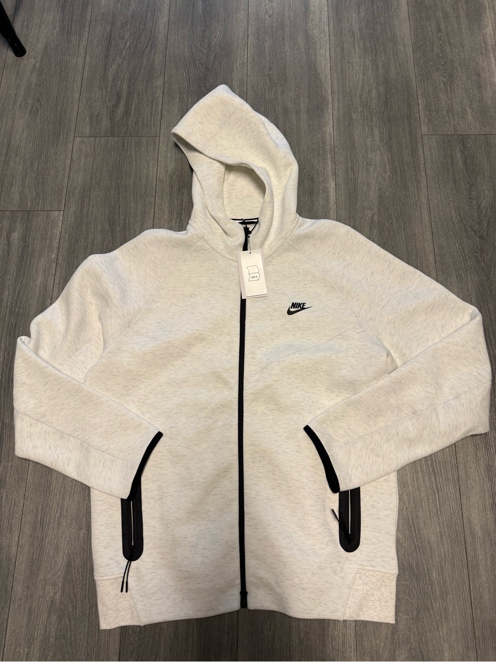 Nike Tech Fleece Windrunner Full Zip Hoodie Heather Grey Men’s Sz XL FB7921-051